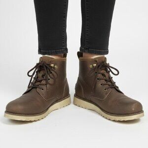 UGG Kesey Waterproof Leather Lace-Up Boots Size 4